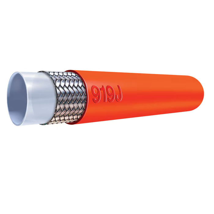 Manguera de PTFE con cubierta de silicona Parker 919J-5-RED de 1/4 in roja