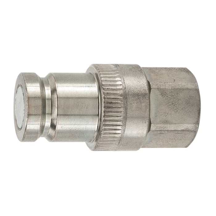 Niple Macho Parker 71-3N4-4F Serie 71 Flat Face Non-Spill Rosca Hembra NPTF 1/4 in en Acero