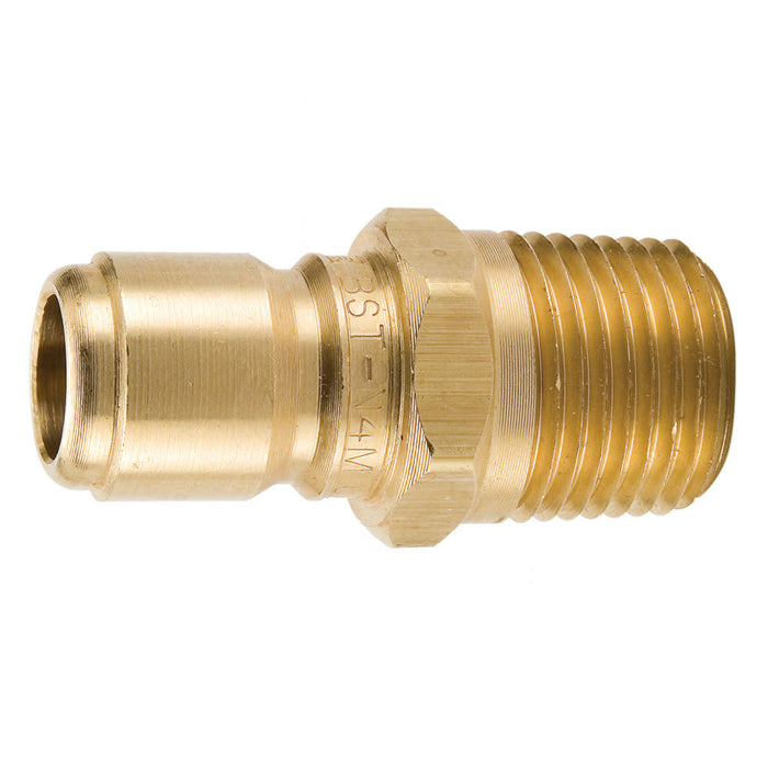 Niple Macho Parker BST-N4M Acople Rápido Hidráulico Alto Flujo de 1/2 in NPTF Macho Sin Válvula
