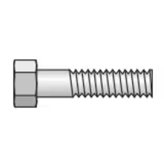 Perno hexagonal Parker BCP-5 de acero zincado para abrazadera de tubo de 1/4-20 UNC