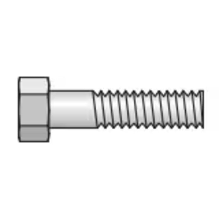 Perno hexagonal Parker BCPH-4 de acero zincado para abrazadera de tubo de 1/4-20 UNC