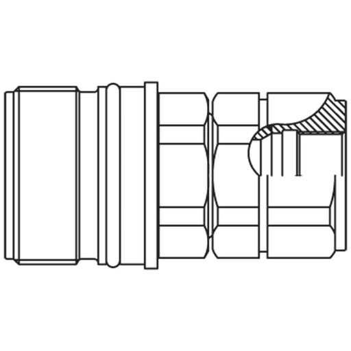 Acoplamiento Rapido Parker QHPA56-G4X8-C — Acero 450 bar