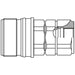 Acoplamiento Rapido Parker QHPA56-G4X8-C — Acero 450 bar