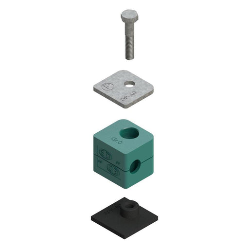 Abrazadera Parker RAP3-006.4 — Tubo DIN 3015-1 Serie A