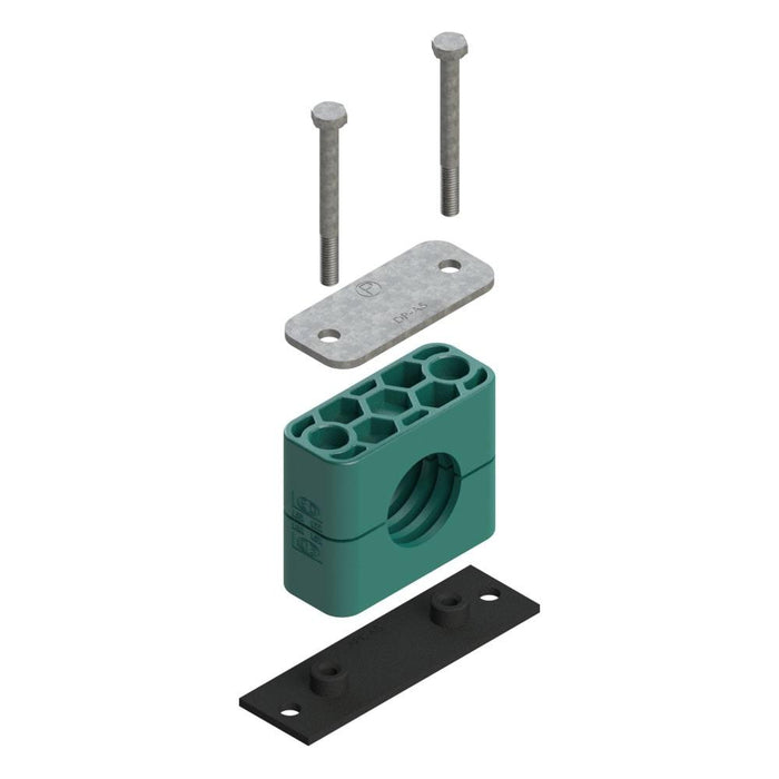 Abrazadera Parker RAP6-320 — DIN 3015-1 Montaje Riel