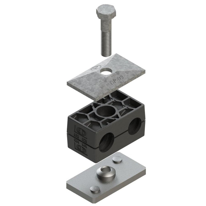 Abrazadera Parker RBN1-321.3 — Serie B DIN 3015-3 Doble