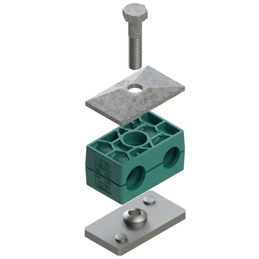 Abrazadera Parker RBP1-321.3 — Serie B 21.3mm Doble