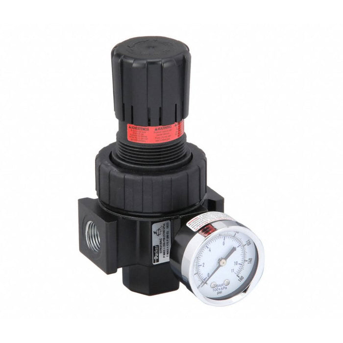 Regulador Neumático Parker 06R318AC de 1/2 in con Indicador