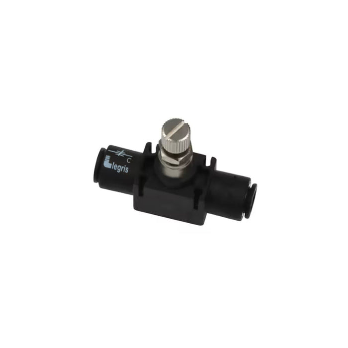 Regulador de Flujo Neumático en Línea Parker 7772 08 00 en Polímero Tubo de 8 mm