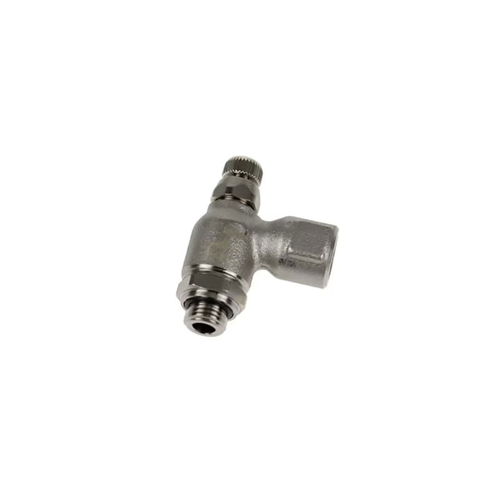 Regulador de Flujo de Escape Metálico Parker 7110 10 10 Serie 7110 Push-to-Connect para Macho BSPP G1/8 a Hembra BSPP G1/8 en Latón