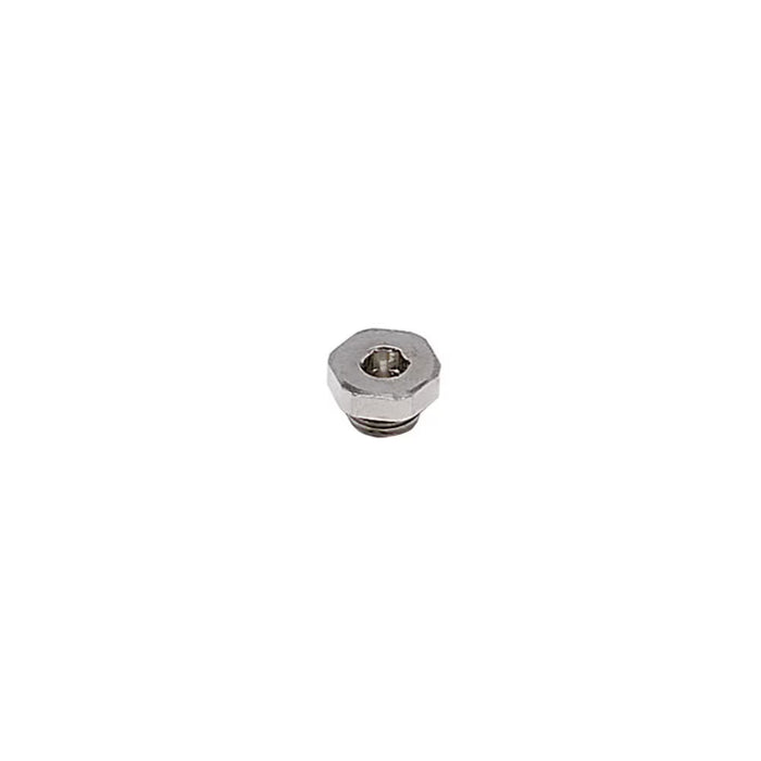 Tapón Ciego LF3000 Parker 0222 13 00 Latón Niquelado G1/4 BSPP Macho