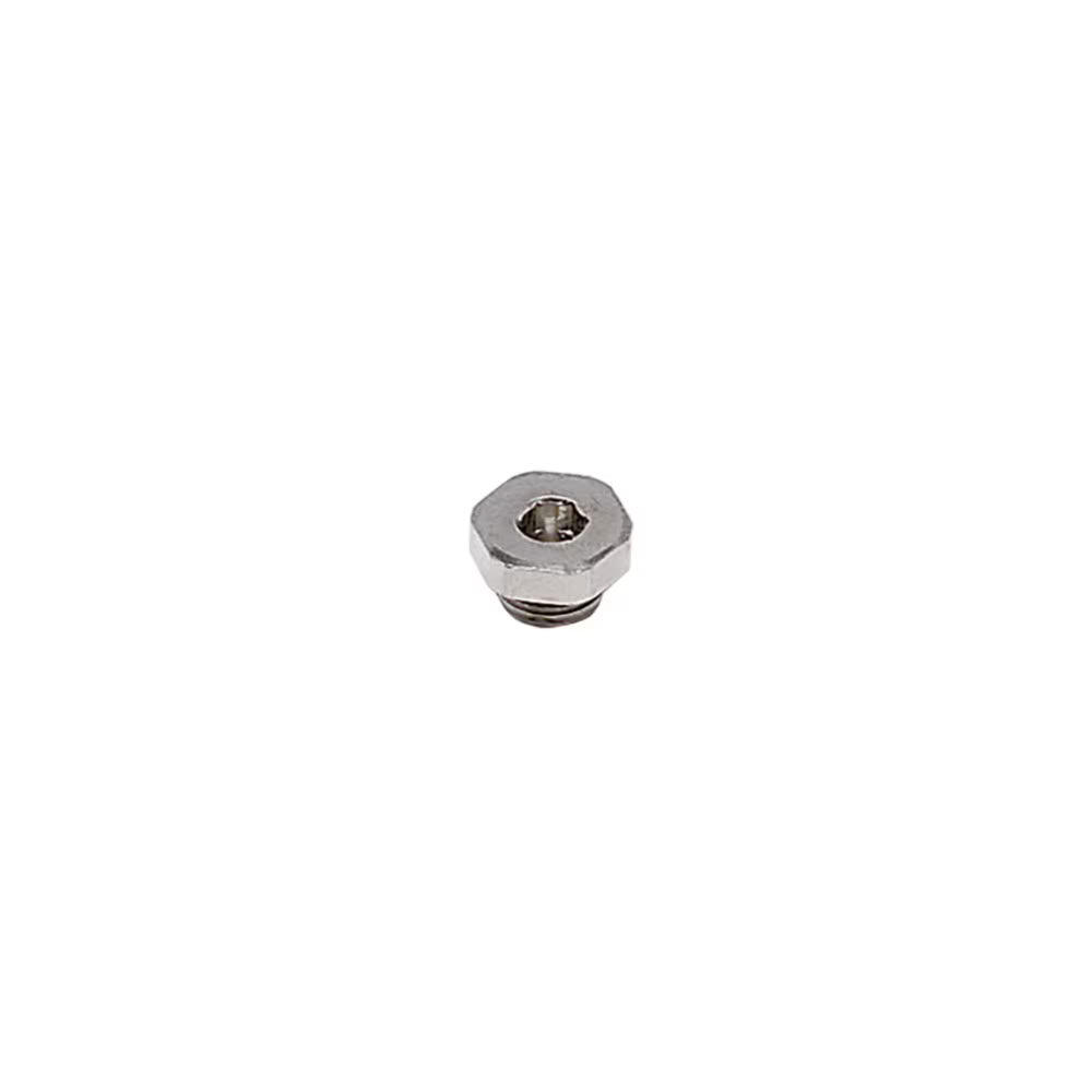 Tapón Ciego LF3000 Parker 0222 17 00 Latón Niquelado G3/8 BSPP Macho ...