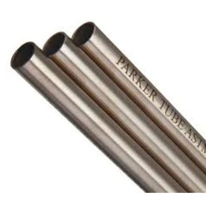 Tubo de Acero Inoxidable 316 Parker TUBE 1/2X.035-316SMLS-P1 de 1/2 in Sin Costura