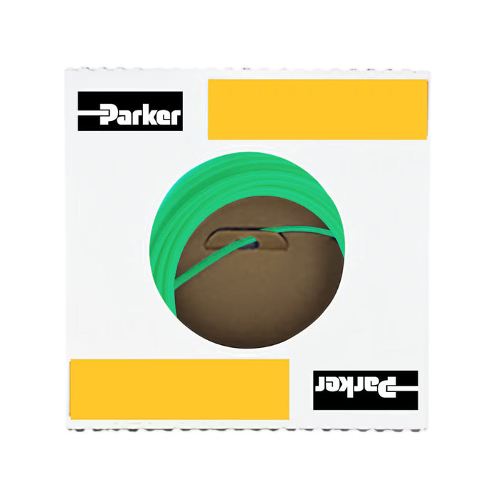 Tubo de poliuretano Parker 95U-6-062-GRN-0100 de 3/8 in verde