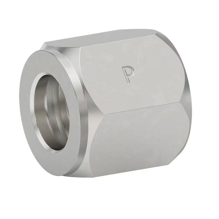 Tuerca Ferulok Parker 5 BU-S 24° Flareless de 5/16 in Hembra en Acero