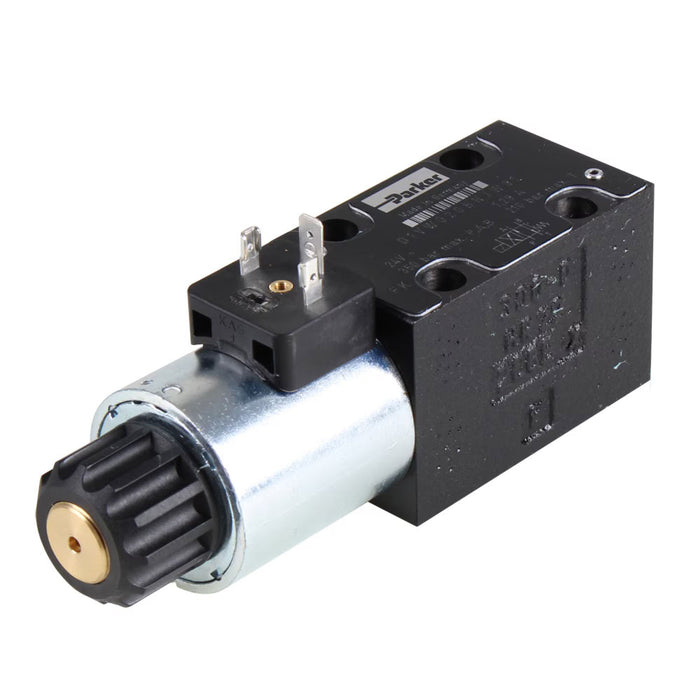 Válvula Direccional Parker D1VW030BNJW Serie D1VW con Bobina 24 VDC Retorno por Muelle