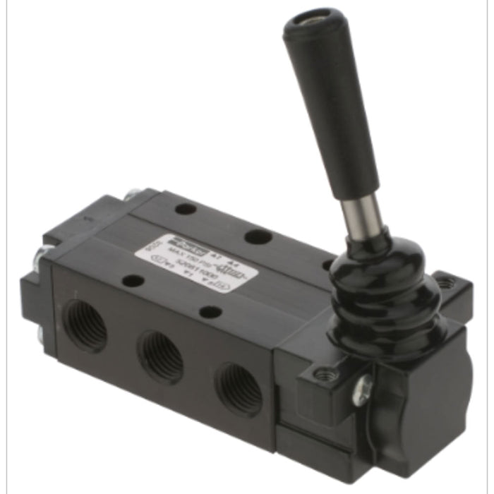 Válvula Neumática Manual Parker 520811000 DirectAir 4 de 4 Vías 2 Posiciones 1/4 in con Retorno por Resorte