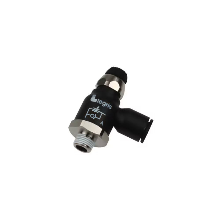 Válvula Reguladora Compacta Parker 7065 10 17 con Ajuste Externo R 3/8 BSPT Macho PTFE a Tubo de 10 mm