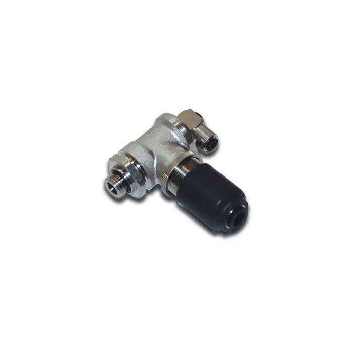Válvula de Bloqueo Neumático Parker 7883 08 17 para Rosca Macho BSPP G3/8 a Hembra BSPP G3/8 con Piloto para Tubo 8 mm en Latón