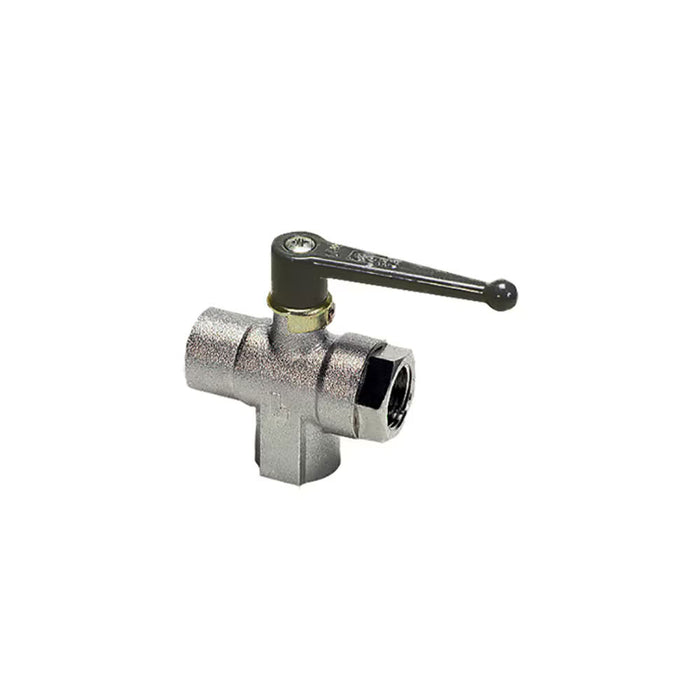 Válvula de Bola Industrial Parker 0483 09 17 G 3/8 BSPP Hembra 3 Vías