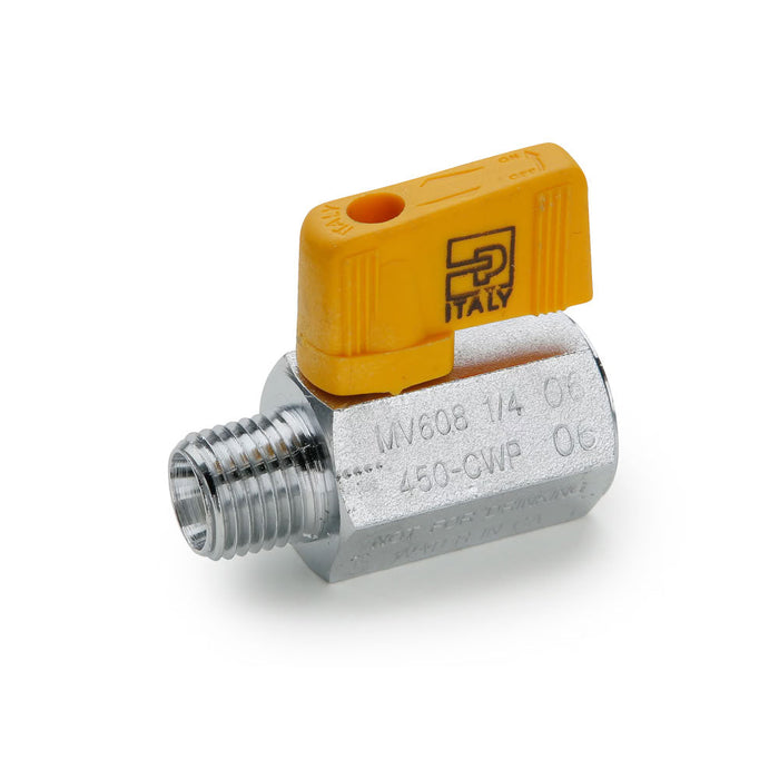 Válvula de Bola Industrial Parker MV608-2 de 1/8 in NPT Macho a Hembra