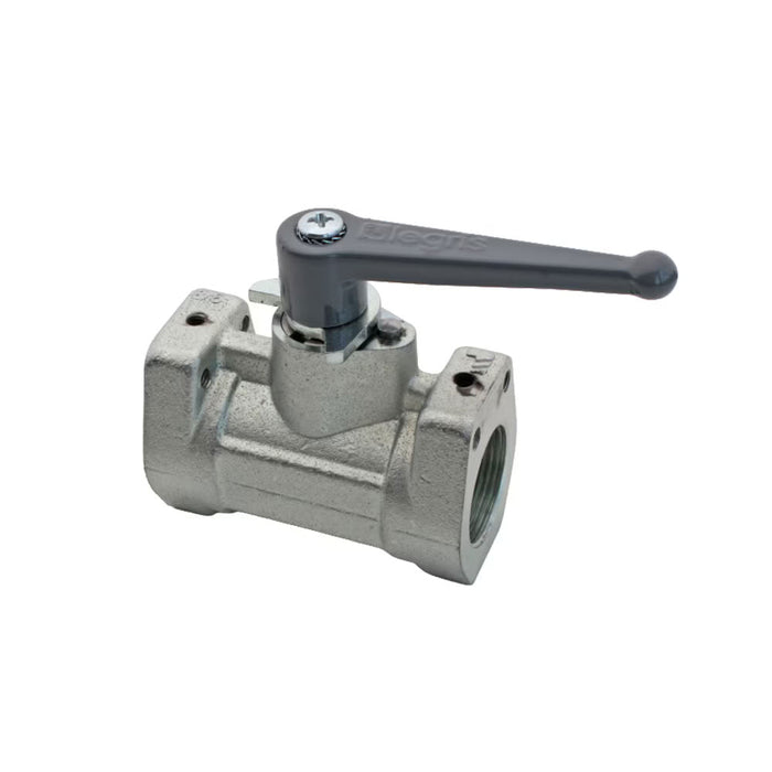 Válvula de Bola Parker Legris 4402 07 13 Serie Alta Presión 2 Vías G 1/4 300 bar Latón Tratado