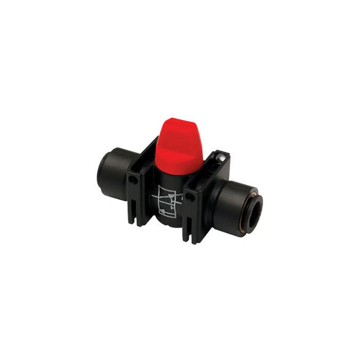 Válvula de Bola Venteada Legris 7913 08 00 Serie Mini Push-to-Connect para Tubo 8 mm Función 3/2