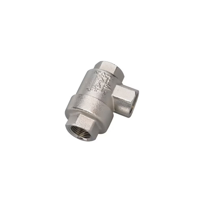 Válvula de Escape Rápido Neumática Parker 7970 17 17 de Latón Niquelado Codo G3/8 BSPP