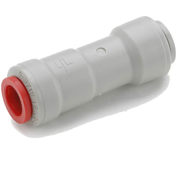 Válvula de retención en línea TrueSeal Parker A6VC6-MG de acetal para tubo de 3/8 in