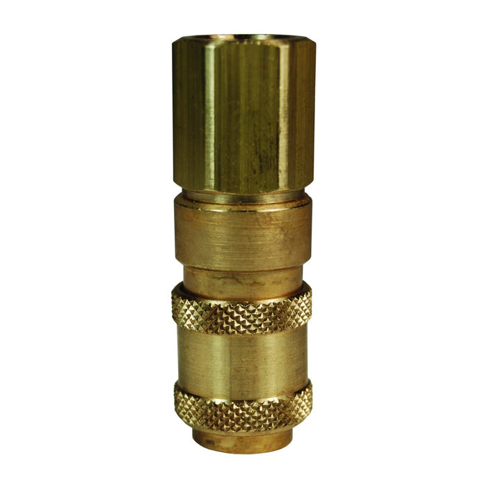 Cople Astronáutico de Alta Presión Dixon Serie-A 1/4" x 1/8" - 27 NPTF rosca hembra latón 2AF1-B