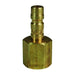 Niple Astronáutico Alta Presión Dixon Serie-A 1/4" x 1/8" - 27 NPTF rosca hembra latón A2F1-B