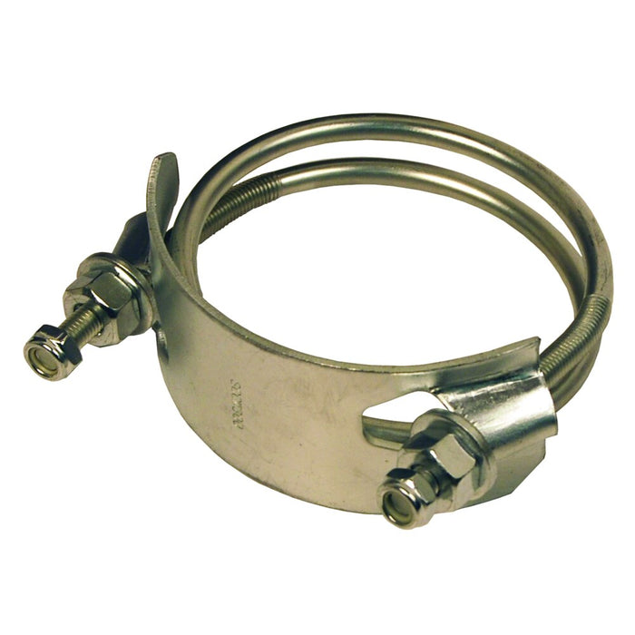 Abrazadera Dixon 4" en acero platinado SCCW400