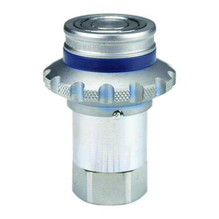 Acoplamiento hidráulico Dixon Serie HT ISO 16028 de cara plana con manga bridada, media pulgada NPTF, 4HTF4-FS