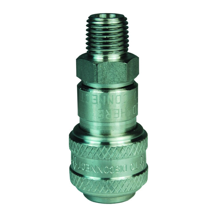 Acople Dixon Serie DF automático industrial rosca macho – 1/4" acero inoxidable 2DM2-S