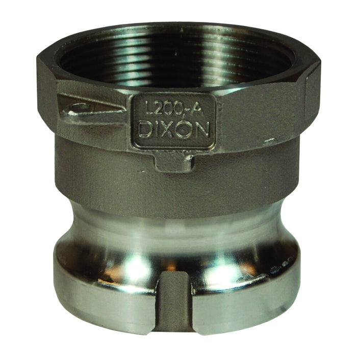 Adaptador x Hembra NPT Dixon 3" acero inoxidable 316 L300-A-SS