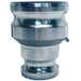 Adaptador Dixon 1-1/2" × 2" en acero inoxidable 316 1520-AA-SS