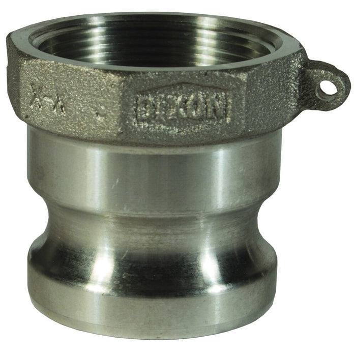 Adaptador Dixon 1-1/2" macho rosca hembra NPT en aluminio G150-A-AL