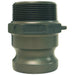 Adaptador Dixon 1-1/2" macho rosca macho NPT en aluminio 150-F-ALH
