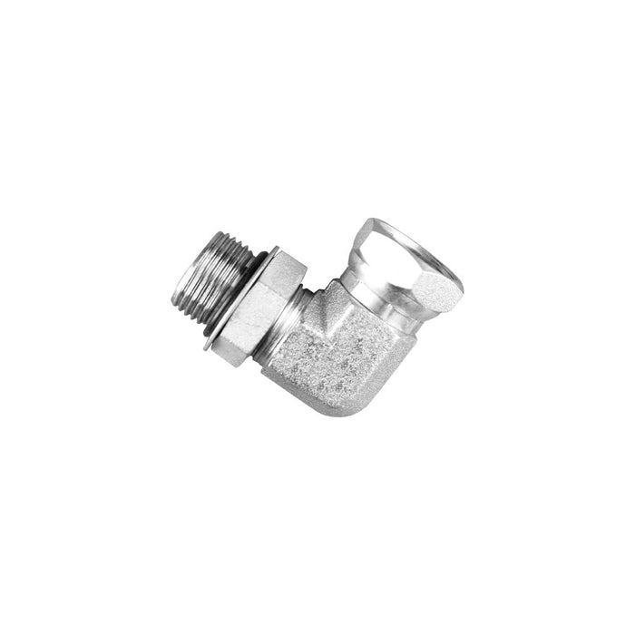 Adaptador Dixon 1-1/4" codo 90° SAE O-ring Boss x hembra giratoria NPSM en acero 6901-20-20