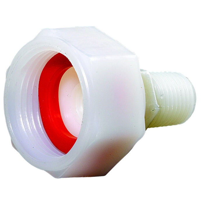 Adaptador Dixon 1/4" × 3/4" macho rosca macho NPT en nylon TSA62