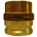 Adaptador Dixon 1" macho rosca macho NPT en latón 100-F-BR
