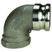Adaptador Dixon 2" macho rosca hembra NPT en acero inoxidable 316 200A-90SS