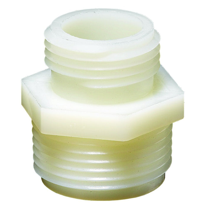 Adaptador Dixon 3/4" × 1" macho rosca macho NPT en nylon TA778