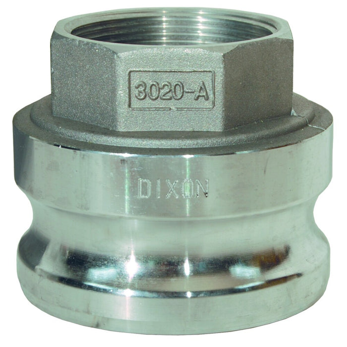 Adaptador Dixon 4" × 6" macho rosca hembra NPT en aluminio 4060-A-AL