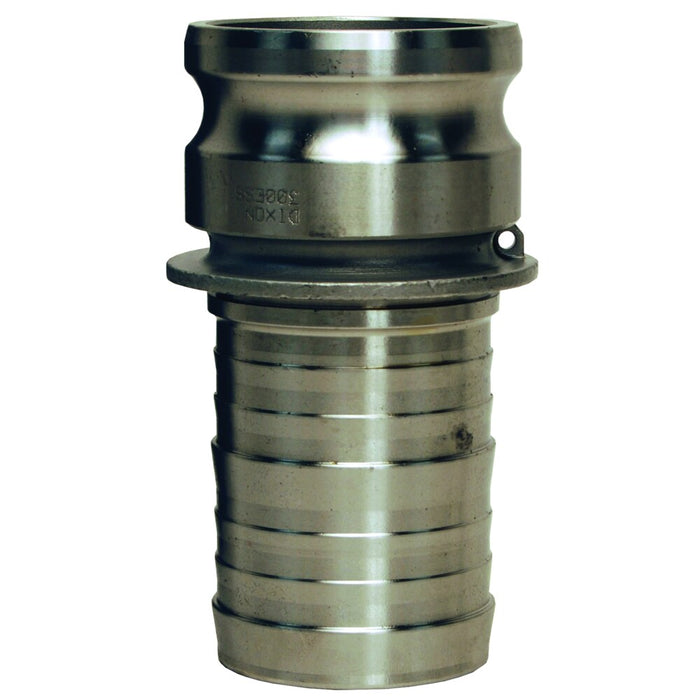 Adaptador Dixon 4" macho en acero inoxidable 316 G400-E-SS