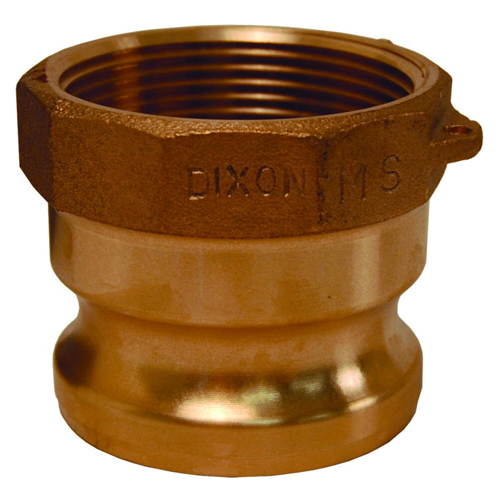 Adaptador Dixon 4" macho rosca hembra NPT en latón 400-A-BR