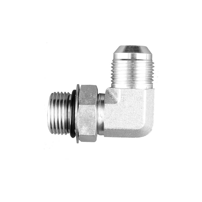 Adaptador Dixon 5/16" codo 90° macho SAE O-ring Boss x macho JIC 37° en acero 1238-05-05