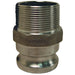 Adaptador Dixon 5" macho rosca macho NPT en aluminio G500-F-AL
