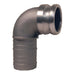 Adaptador Dixon macho en acero inoxidable 316 — serie E-90SS