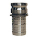 Adaptador Dixon 3/4" × 1/2" macho en acero inoxidable 316 7550-E-SS
